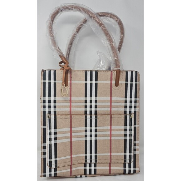 LouLu Limited Edition Multicolor Plaid Berry Collection Handbag Crossbody New - Picture 2 of 15